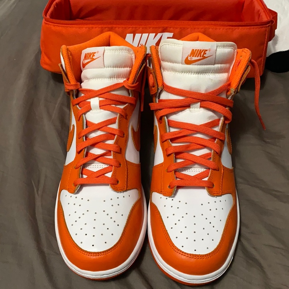 New Syracuse dunk high! Size 11.5W men’s 10. Clean never worn no box. Clean
